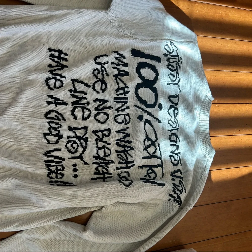 Stussy Off-White Crewneck Sweater for Men - Picture 6 of 7